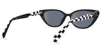 Harena - Cat Eye Black Sunglasses - 3