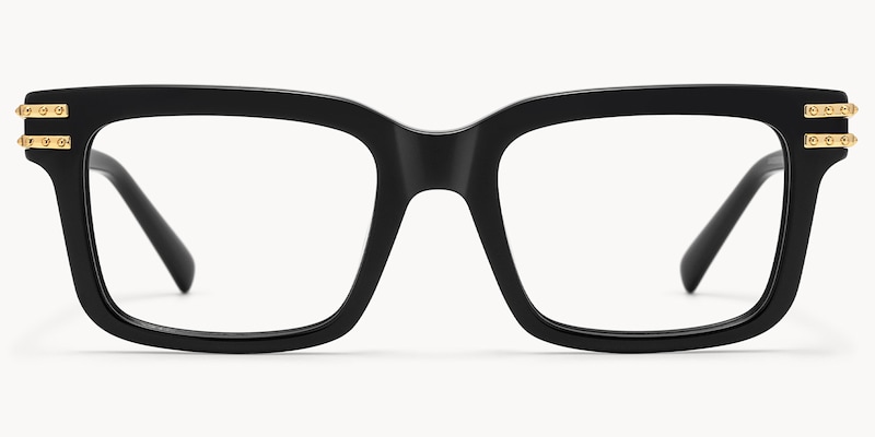 Anansi - Rectangle Black Eyeglasses
