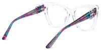 Haiku - Cat Eye Crystal Eyeglasses | Vooglam Side View