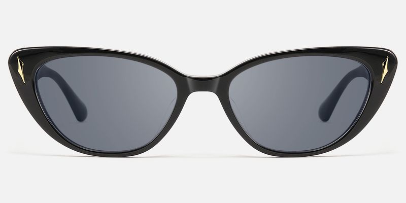 As If - Cat Eye Black Sunglasses