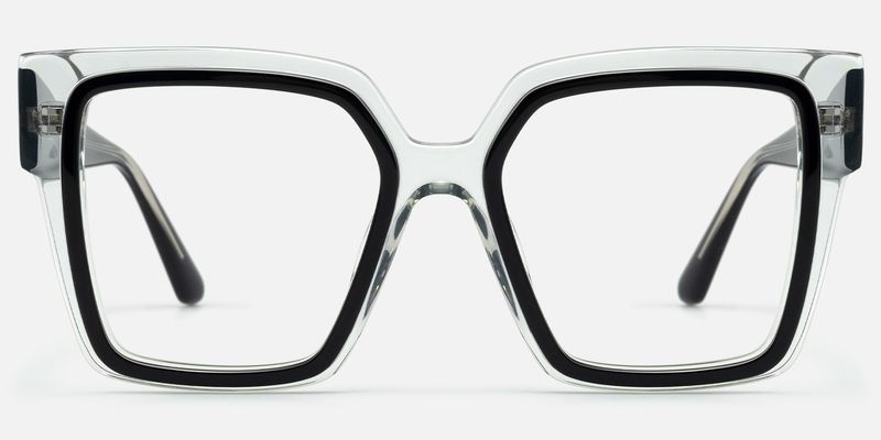 Huffman - Square Black/Crystal Eyeglasses