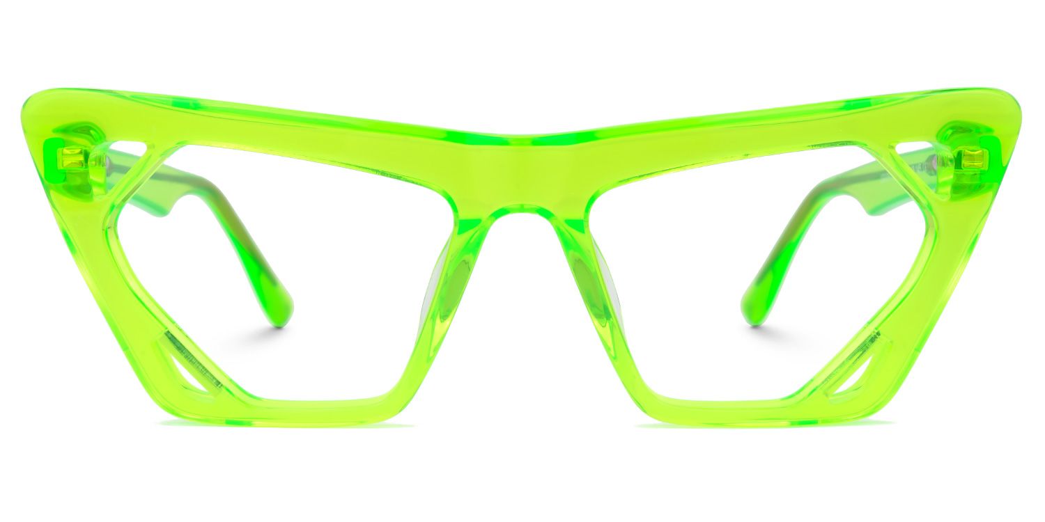 Cadogan - Cat Eye Green Eyeglasses product detail 2