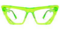 Cadogan - Cat Eye Green Eyeglasses | Vooglam Angle View