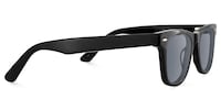 Urban - Rectangle Black Sunglasses - 4