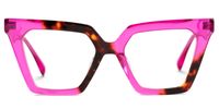 Caimbrie - Cat Eye Pink/Tortoise Eyeglasses | Vooglam Angle View
