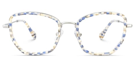 Ganya - Square Blue Eyeglasses