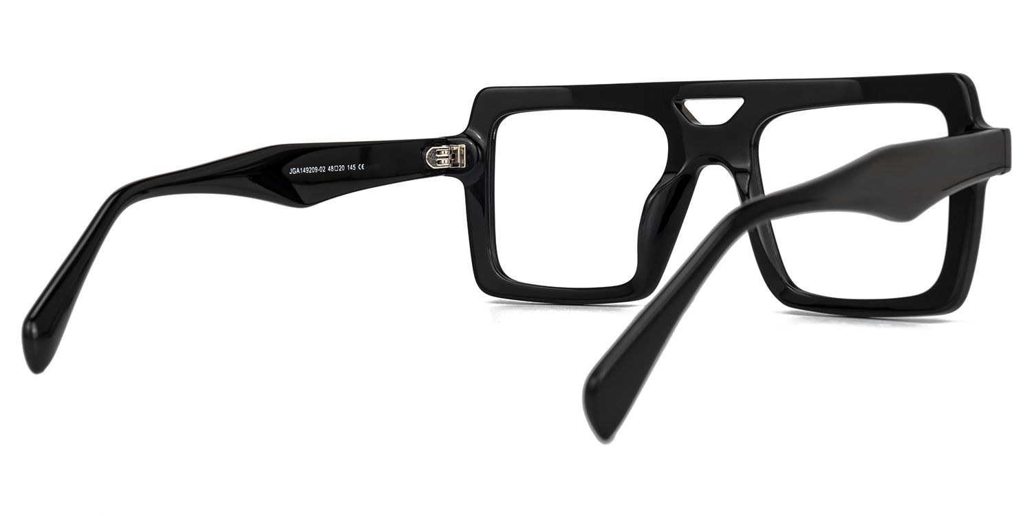 Irwin - Aviator Black Eyeglasses | Vooglam Side View