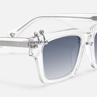 PIERCE - Square Transparent Sunglasses | Vooglam Design Details