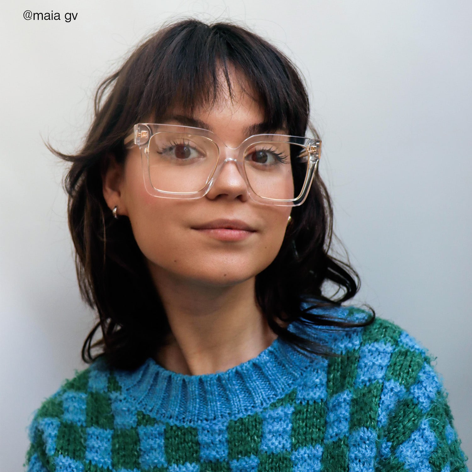 Ibrahim - Square Crystal Eyeglasses
