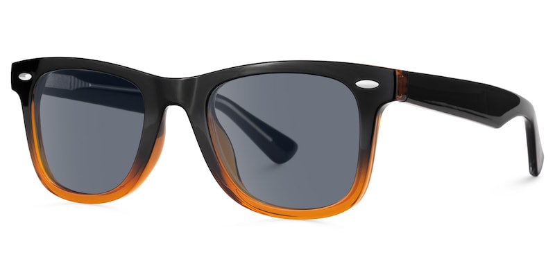 Nadia - Rectangle Two-tone Sunglasses