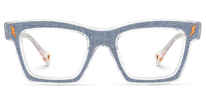 Ganya - Square Blue Eyeglasses