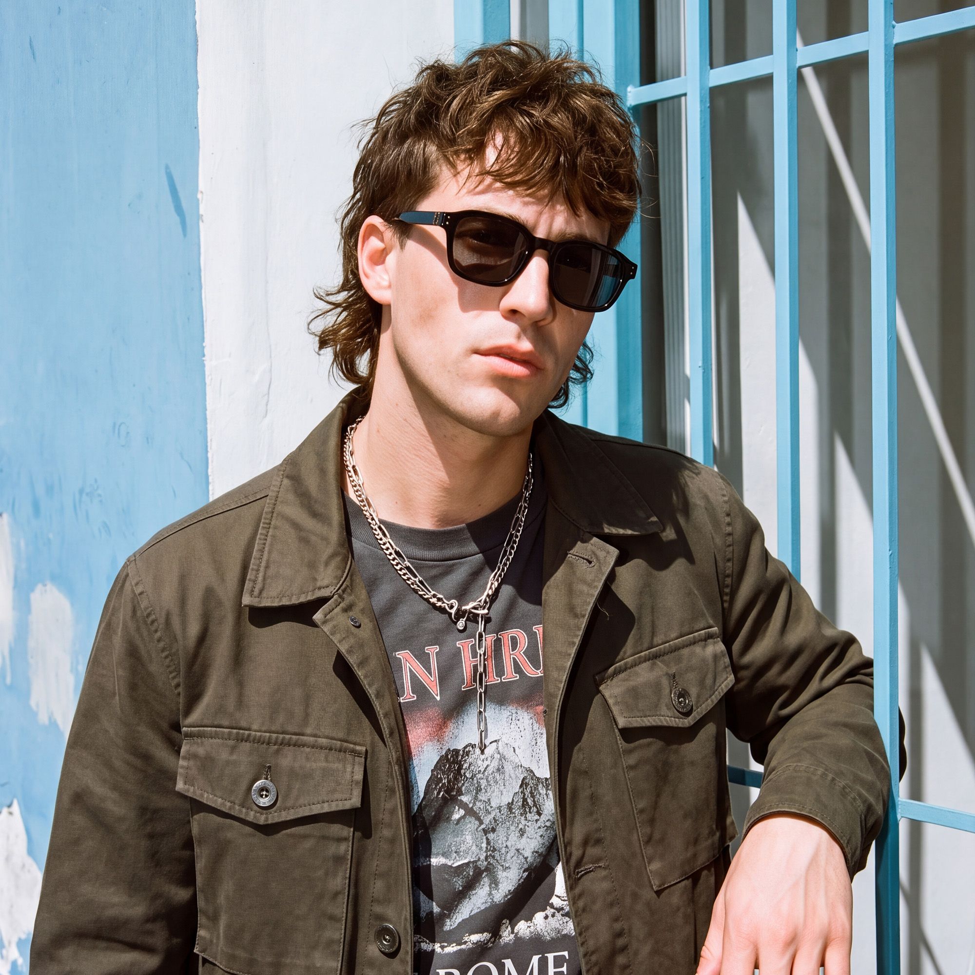 Vooglam Street Style in Real Life: Rainier - Dark Blue Horn Gradient Lens Shades by Vooglam