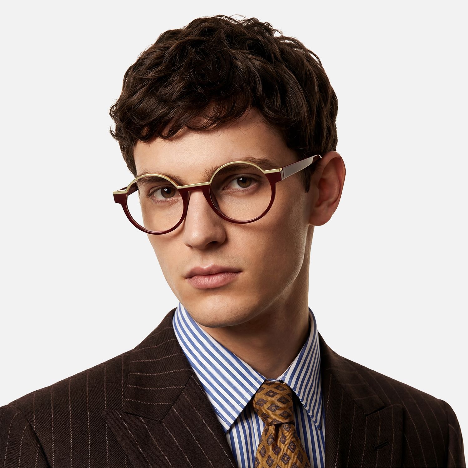 Explore the design story of Latina - Round Red Eyeglasses | Vooglam