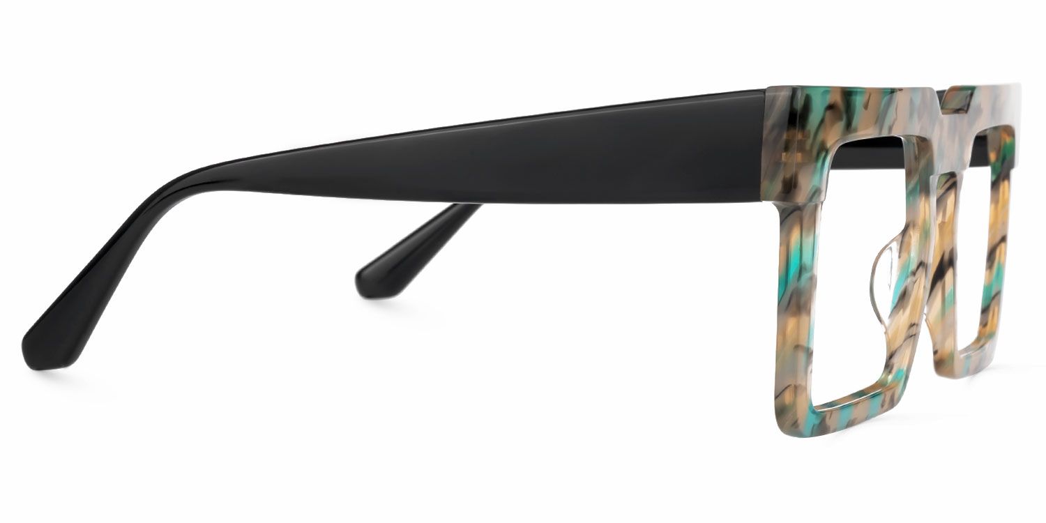 Elinoah - Square Floral Eyeglasses | Vooglam 4