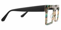 Elinoah - Square Floral Eyeglasses | Vooglam 
