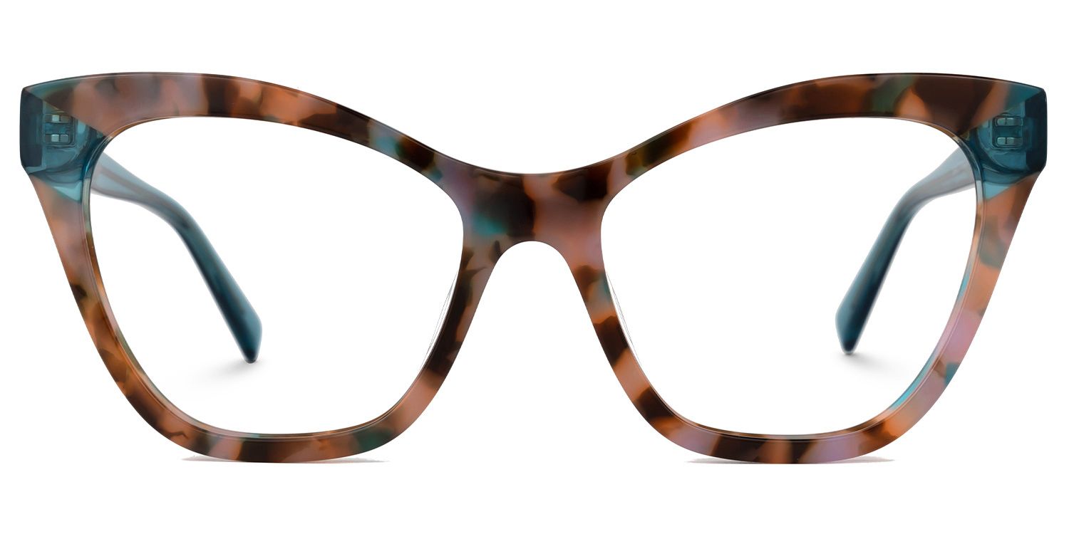 Butta - Cat Eye Pink/Tortoise Eyeglasses | Vooglam Angle View