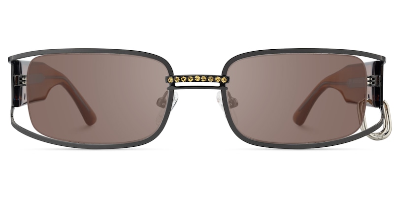 Riff - Rectangle Grey Sunglasses