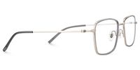 Marlene - Rectangle Grey Eyeglasses | Vooglam 