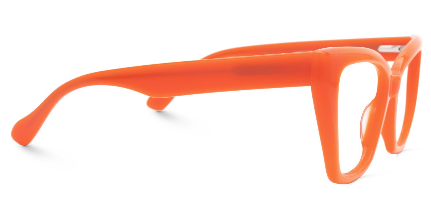 Efrem - Cat Eye Orange Eyeglasses | Vooglam 4