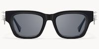 Stud - Rectangle Black Sunglasses - 1