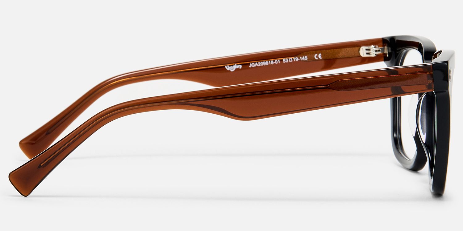 Vinyl - Square Black Eyeglasses product detail 3