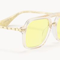 Marfa - Aviator Yellow Sunglasses - 4