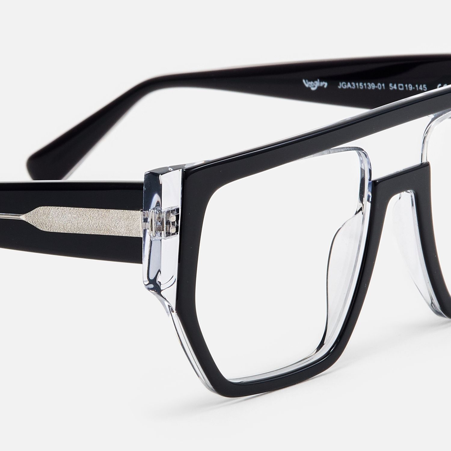 Inerney - Aviator Black Eyeglasses product detail 4