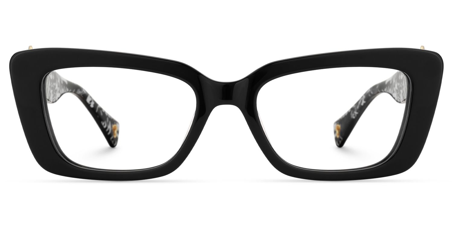 Odina - Sleek Black Rectangle Professional Frames | Vooglam Angle View