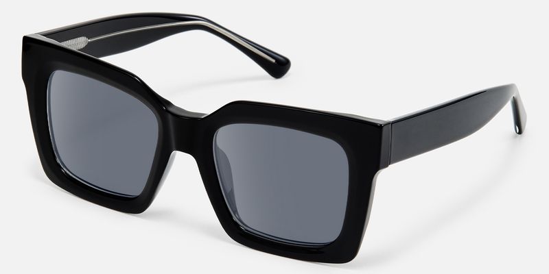 Pacheco - Rectangle Black Sunglasses