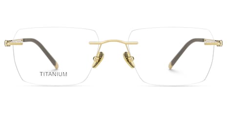 Glaze - Rectangle Silver Eyeglasses