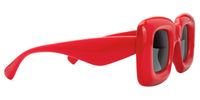 Jacinthe - Square Red Prescription Sunglasses | Vooglam 