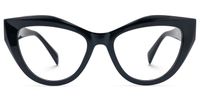 Fantine - Cat Eye Black Eyeglasses | Vooglam Angle View