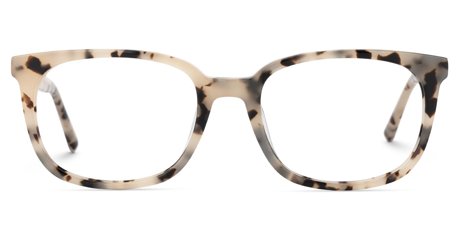 Eloy - Rectangle Tortoise Eyeglasses | Vooglam Angle View