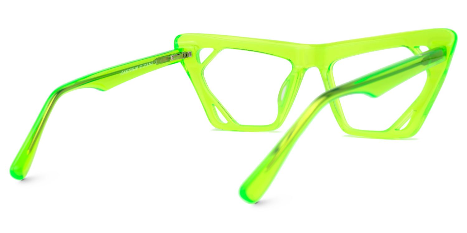 Cadogan - Cat Eye Green Eyeglasses product detail 3