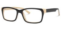 Eliava - Rectangle Black Eyeglasses | Vooglam Front View