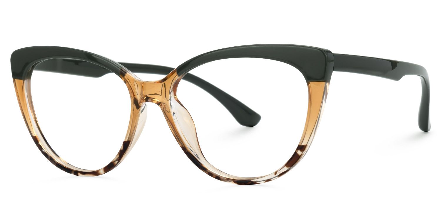 Callisto - Cat Eye Grey/Tortoise Eyeglasses Front View