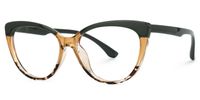 Callisto - Cat Eye Grey/Tortoise Eyeglasses Front View