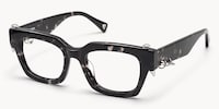 Sabrina - Rectangle Tortoise Eyeglasses - 3