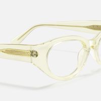 Drizzle - Oval Yellow Eyeglasses | Vooglam Design Details