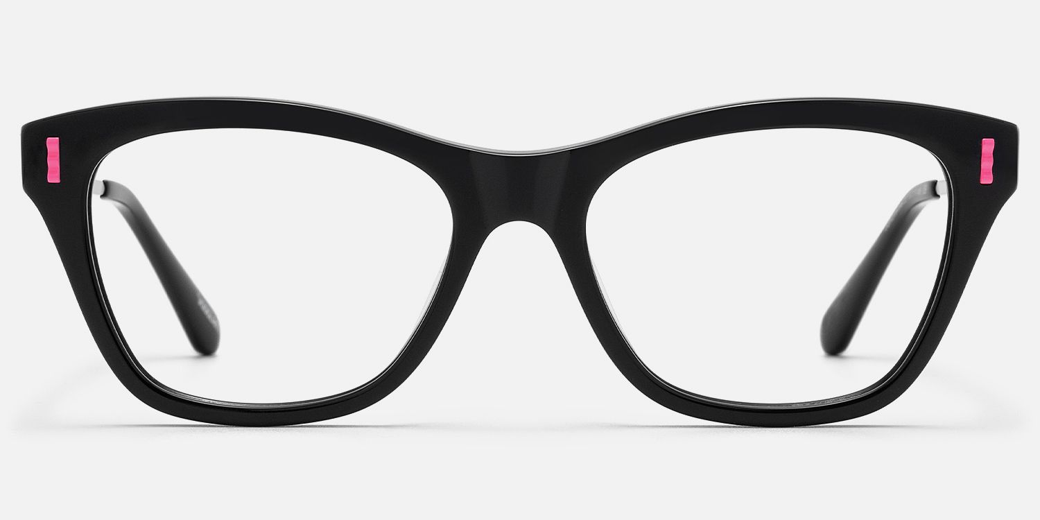 Hype - Square Black Eyeglasses product detail 2