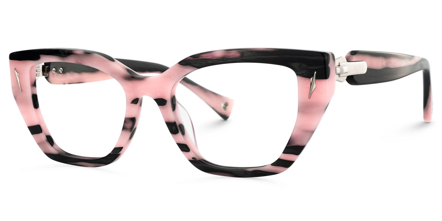 Naiara - Rectangle Two-tone Eyeglasses | Vooglam Front View