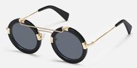 Perkins - Aviator Black Sunglasses