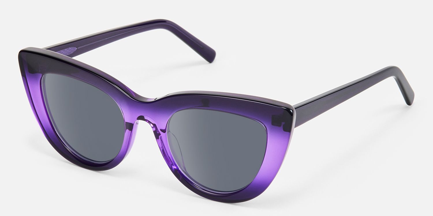 Pastora - Cat Eye Purple Sunglasses | Vooglam Front View