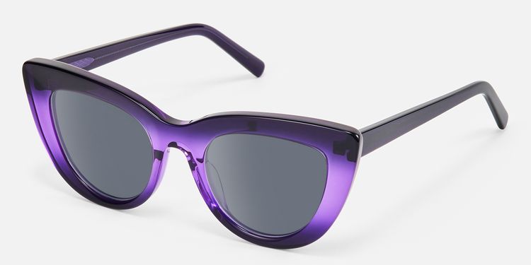 Pastora - Cat Eye Purple Sunglasses by Vooglam
