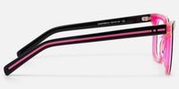 Remix - Rectangle Black Eyeglasses | Vooglam Side View