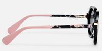 Lux - Geometric Black Sunglasses | Vooglam Side View