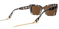 Rosa - Butterfly Pattern Sunglasses - 4