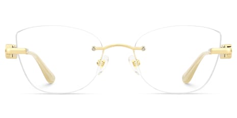 Glaze - Rectangle Silver Eyeglasses