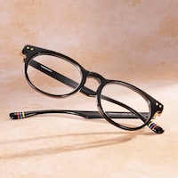 Vintel - Rectangle Black Eyeglasses - 1