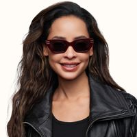 Nomad - Red Cat eye Sunglasses | Vooglam On Model 1